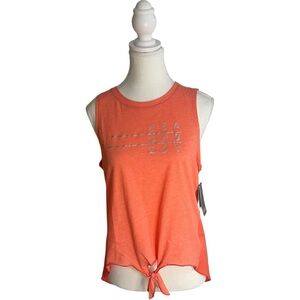 Beachbody Tied Up GFX Tank Orange Coral